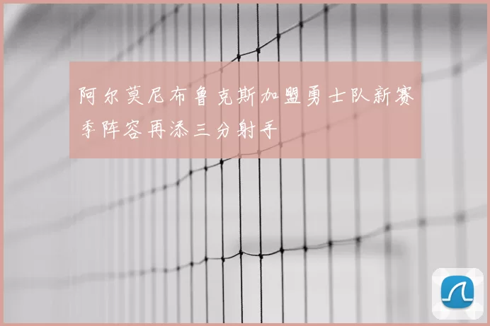 阿尔莫尼布鲁克斯加盟勇士队新赛季阵容再添三分射手
